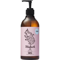 YOPE natūralus rankų muilas „Rabarbarai ir rožė“, 500 ml
