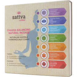 Sattva Ayurveda Čakrų smilkalai dėžutė 49 vnt.